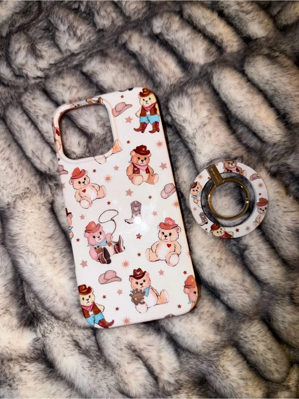 Velvet Caviar iPhone 16 Pro Max Cowboy Teddy phone case